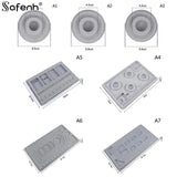 Gray Flocked Bead Board Necklace Beading Organizer Tray DIY Craft Tool