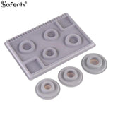 Gray Flocked Bead Board Necklace Beading Organizer Tray DIY Craft Tool