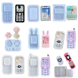 Heart Phone Resin Mold Kit DIY Jewelry Casting Mold Heart Keychain Pendant