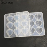 DIY Crystal Heart Shape Mold Silicone Pendant Making Molds
