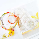 2PCS Silicone Bracelet Resin Epoxy Molds DIY Jewelry Pendant UV Resin Mold