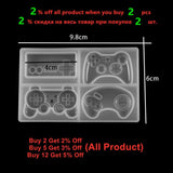 Gamepad Silicone Molds Epoxy Resin Mold for DIY Keychain Jewelry Making