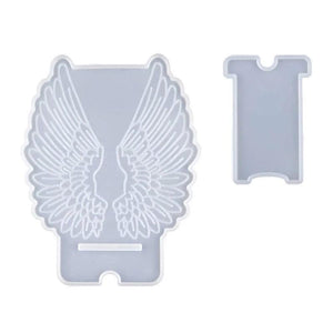 Large Wings Resin Phone Stand Mold - DIY Epoxy Casting Molds