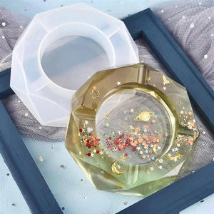 DIY Resin Mold Ashtray UV Epoxy Silicone Mold Home Decor Craft