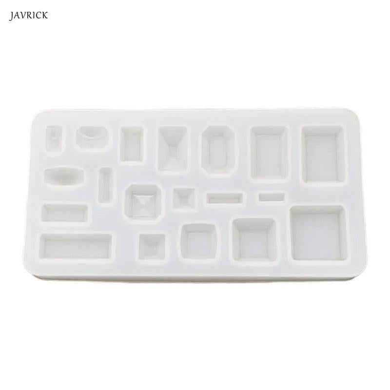 Crystal Epoxy Pendant Mold Mirror Resin Molds Gypsum Necklace Accessories