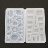 Crystal Epoxy Pendant Mold Mirror Resin Molds Gypsum Necklace Accessories