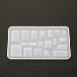 Crystal Epoxy Pendant Mold Mirror Resin Molds Gypsum Necklace Accessories