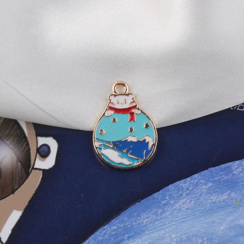10pcs Star Space Astronaut Rocket Charms Jewelry Making