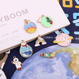 10pcs Star Space Astronaut Rocket Charms Jewelry Making