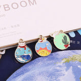 10pcs Star Space Astronaut Rocket Charms Jewelry Making