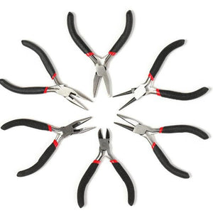 Multi-Type Anti-Slip Round Nose & Concave Pliers Kit for DIY Jewellery