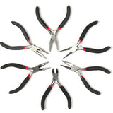 Multi-Type Anti-Slip Round Nose & Concave Pliers Kit for DIY Jewellery