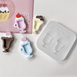 Geometry Sorbet Cup Mold for DIY Keychain Pendant