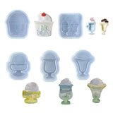 Geometry Sorbet Cup Mold for DIY Keychain Pendant