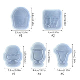 Geometry Sorbet Cup Mold for DIY Keychain Pendant