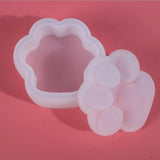 Silicone Mould Dried Flower Resin Decorative Craft DIY Cat Paw Storage Box Mold