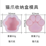 Silicone Mould Dried Flower Resin Decorative Craft DIY Cat Paw Storage Box Mold