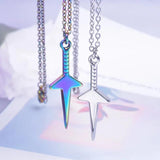 5Pcs Stainless Steel Knight Holy Sword Charms for Jewelry Making