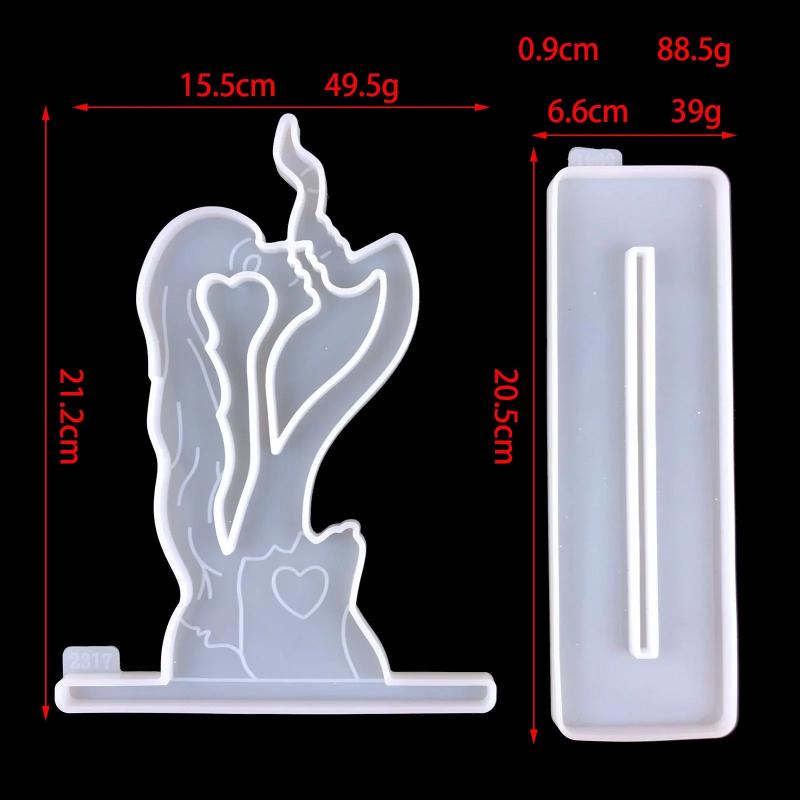 Love Ornament Silicone Mold DIY Love Table Decoration Resin Jewelry Making