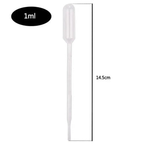100pcs Plastic Dropper Pipettes 1ml/3ml DIY Resin Jewelry Tools