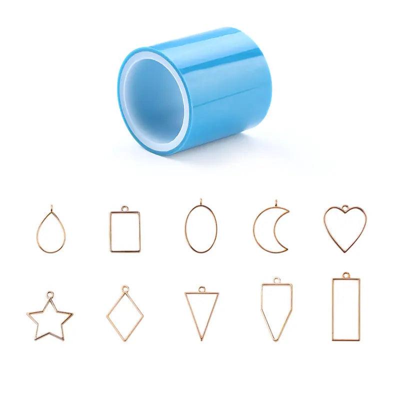 Geometric Shape Metal Epoxy Mold Traceless Tape for Jewelry Making