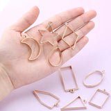 Geometric Shape Metal Epoxy Mold Traceless Tape for Jewelry Making