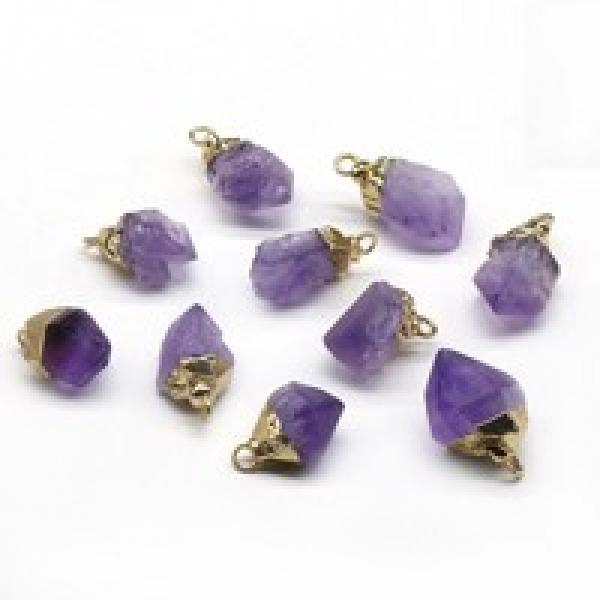 5PCS Natural Semi-precious Stone Pendant Set for DIY Jewelry Making