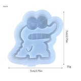 Quicksand Resin Casting Mold, Epoxy Pendant Molds, Animal Shapes
