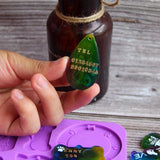 Dog Tag Epoxy Resin Mold Silicone Mould Keychain Making Tools