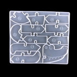 Kids Dinosaur Puzzle Resin Mold Set