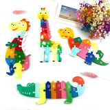 Kids Dinosaur Puzzle Resin Mold Set