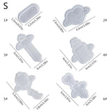 Angel Series Resin Shaker Mold for Pendant Keychain