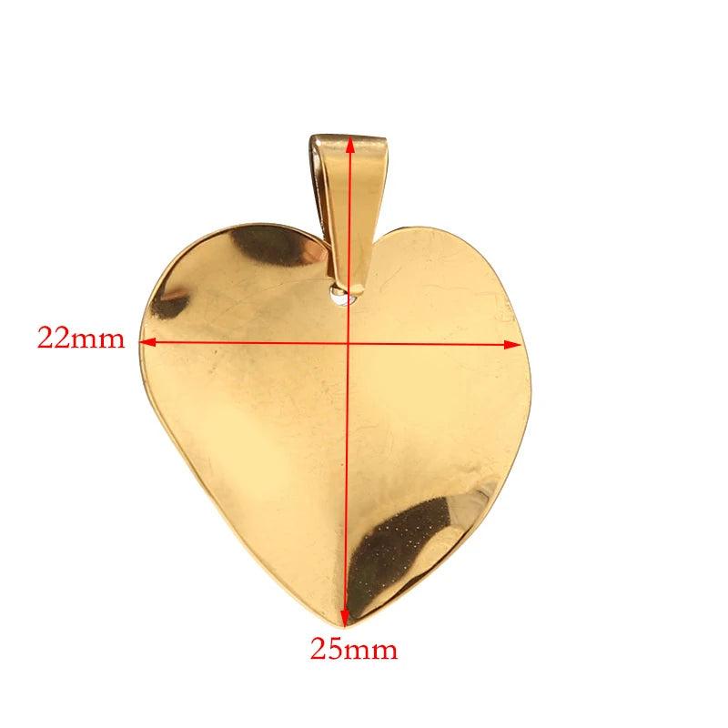 10pcs Steel Plated Mixed Shape Pendants for DIY Jewelry Making