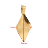 10pcs Steel Plated Mixed Shape Pendants for DIY Jewelry Making