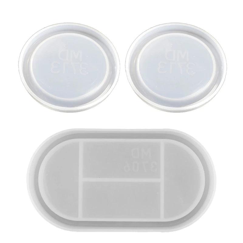3Pcs Silicone Molds Set for Mug Mat Cup Pad Jewelry Organizer Holder