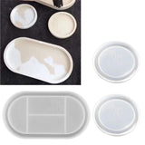 3Pcs Silicone Molds Set for Mug Mat Cup Pad Jewelry Organizer Holder