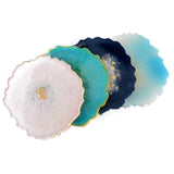 4 Pcs Agate Coaster Resin Mold DIY Craft Silicone Mould Home Decor