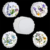 4 Pcs Agate Coaster Resin Mold DIY Craft Silicone Mould Home Decor