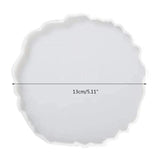 4 Pcs Agate Coaster Resin Mold DIY Craft Silicone Mould Home Decor