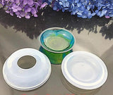 Silicone Geometric Plate Mold for Resin Jewelry Making