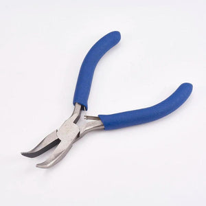 Carbon Steel Bent Nose Pliers for DIY Jewelry Making