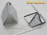 Metal Blank Square Compact Mirror Makeup Portable Cosmetic Mini Mirror