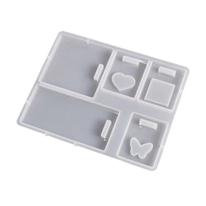 Square Heart Pattern Mold Pendant Craft Supply Tool