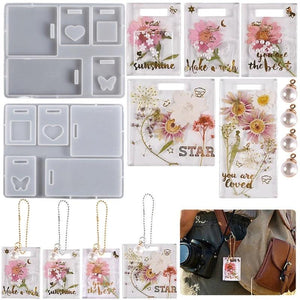 Square Heart Pattern Mold Pendant Craft Supply Tool