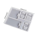 Square Heart Pattern Mold Pendant Craft Supply Tool