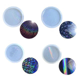 Holographic Snowflake Star Coaster Silicone Molds