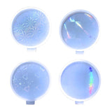 Holographic Snowflake Star Coaster Silicone Molds