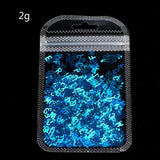 12 Colors Alphabet Holographic Laser- Letters Chunky Glitter Epoxy Resin