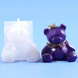 DIY Crystal Epoxy 3D Bear Mold Car Aromatherapy Home Decor
