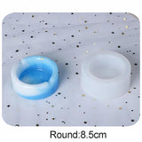 Epoxy Resin Ashtray Mold Small Round Square Mould DIY Jewelry Making